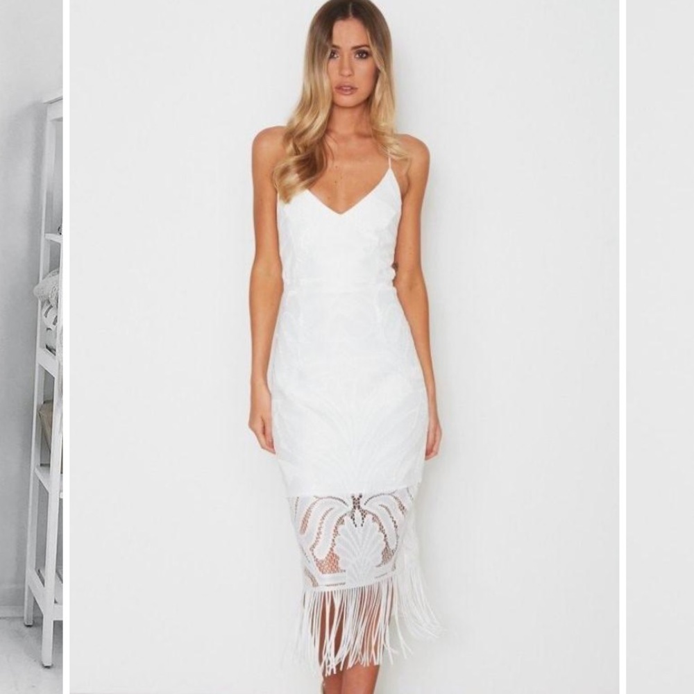 Brand: JAUS.... white lace dress
